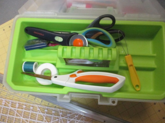 Fiskars Cutting Board & Misc. Craft Items in Box - 9