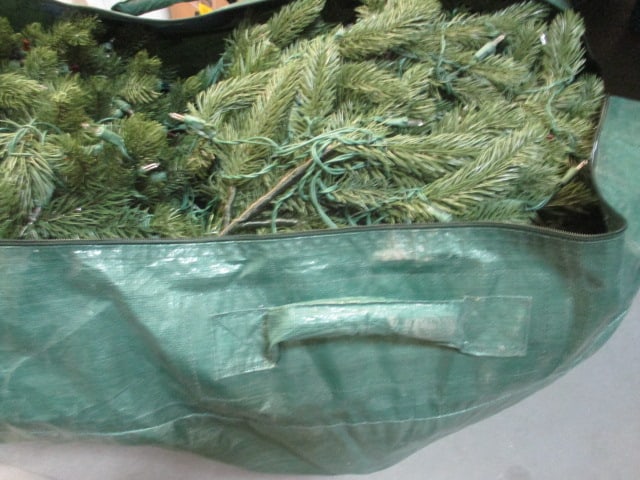 Lighted Christmas Tree in Green Bag - 5