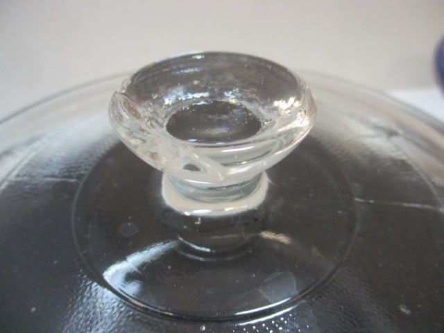 Cobalt Blue Casserole w/Basket & Black Casserole Dish - 3