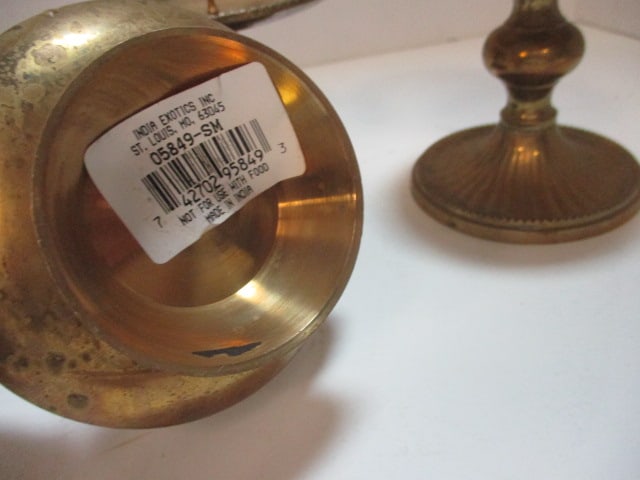 Brass Candleholders (Lot of 5) - 5