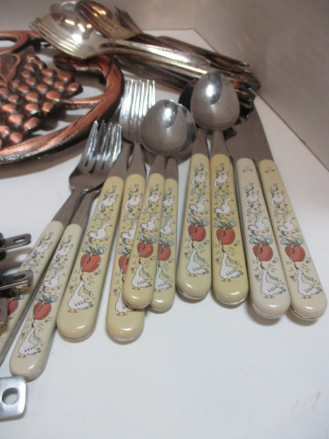Brass Trivets, Misc. Flatware - 2
