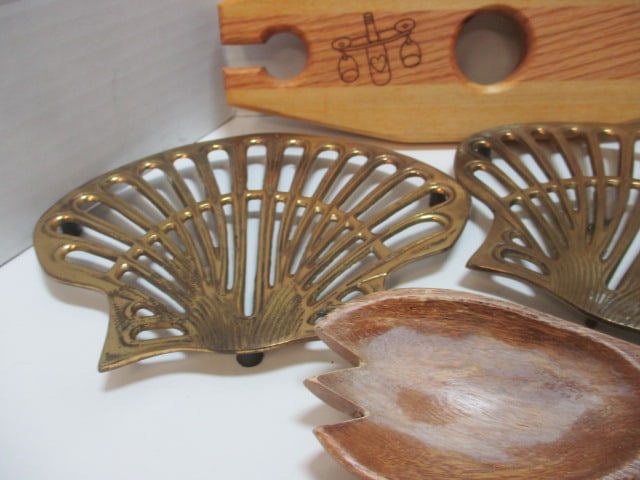 Brass Trivets, Misc. Flatware - 8
