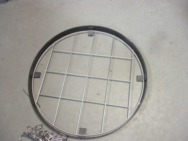 Metal Hanging Pot Rack w/Chain & Hooks - 2