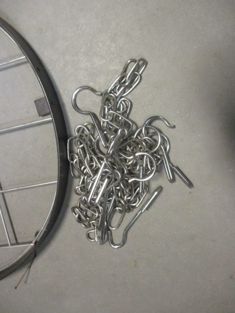 Metal Hanging Pot Rack w/Chain & Hooks - 3