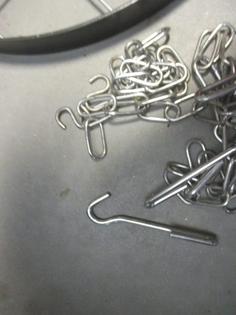 Metal Hanging Pot Rack w/Chain & Hooks - 4