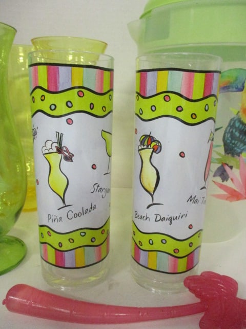 Acrylic/Plastic Pitcher & Glasses - 2