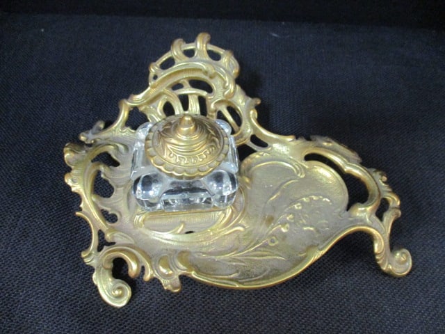 Virginia Metalcrafters Brass Ink Well - 3