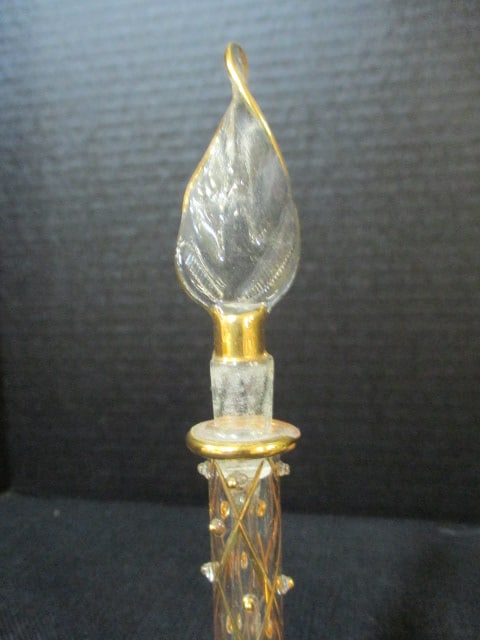 Handblown Art Glass 5" Vase, Art Glass 6" Candlestick Holder, - 12
