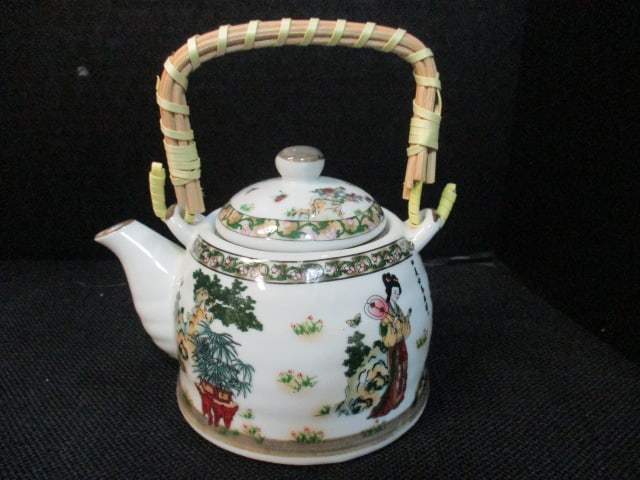 Cat, Teapot, Matchbox Holder, Trivets Grouping - 6