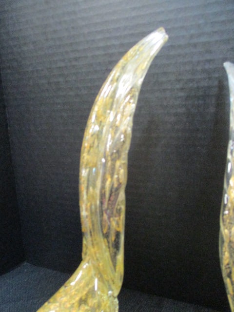 Murano Art Glass Pheasants (PR) Figurines - 3