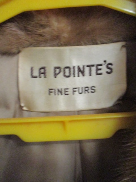 La Pointe's Fine Furs Light Brown Mink Jacket (Small) - 2