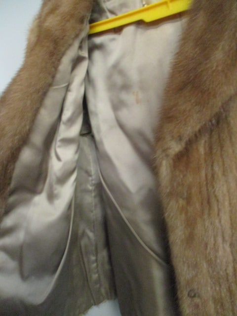 La Pointe's Fine Furs Light Brown Mink Jacket (Small) - 3
