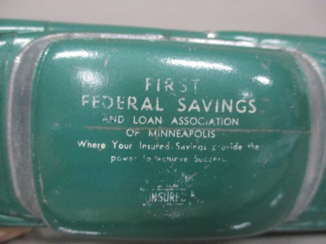 1950's Cadillac Cast Metal Dealer Promo Bank - 3