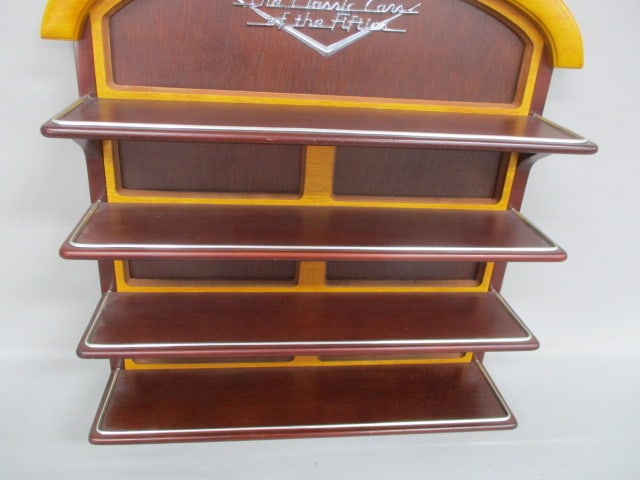"Classic Cars Of The Fifties" Wood Wall Display Shelf - 3