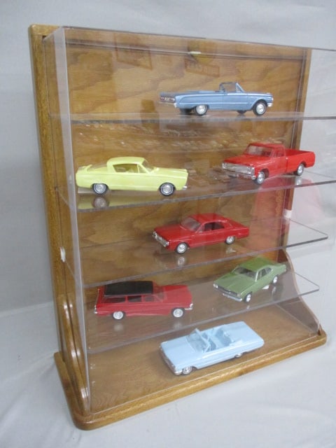 Wood & Acrylic Table Top or Wall Mount Display Case - Cars Not Included: 23" x 25" x 8"