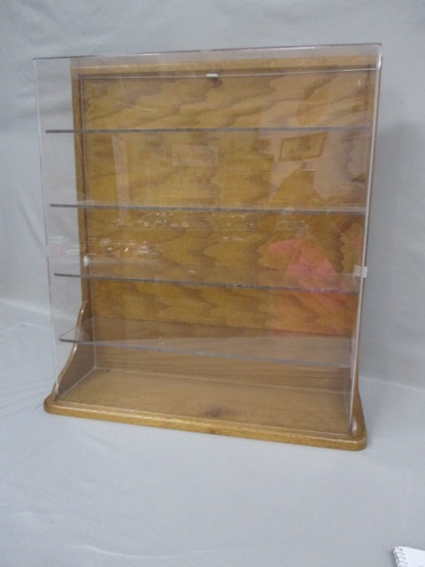 Wood & Acrylic Table Top or Wall Mount Display Case - Cars Not Included - 3