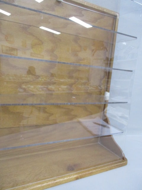 Wood & Acrylic Table Top or Wall Mount Display Case - Cars Not Included - 4