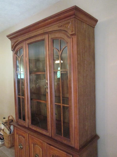 Royola Pacific Ltd. Oak 2 Piece Illuminated China Cabinet - 2