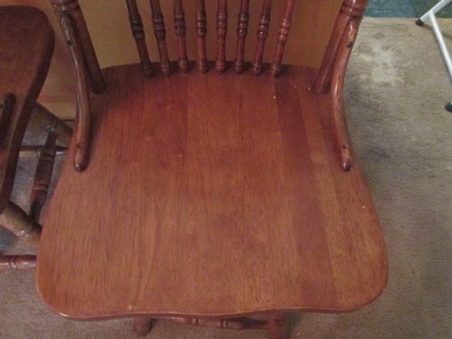 Three Royola Pacific Ltd. Oak Gingerbread Style Spindle Back Bar Chairs - 3