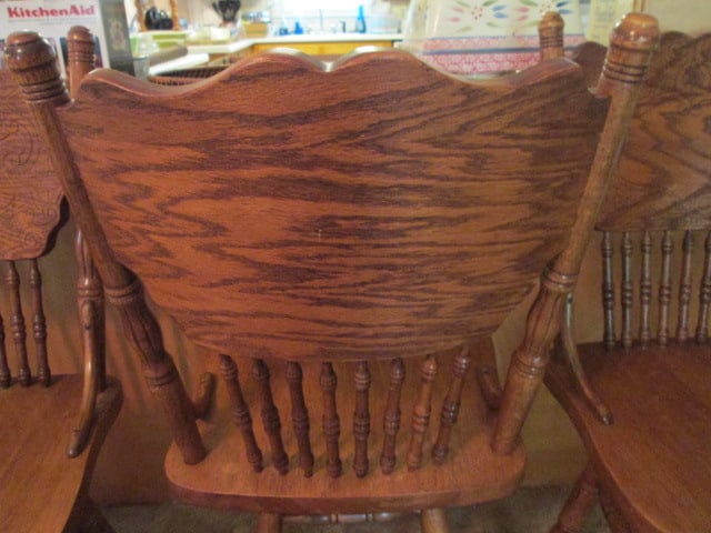 Three Royola Pacific Ltd. Oak Gingerbread Style Spindle Back Bar Chairs - 5