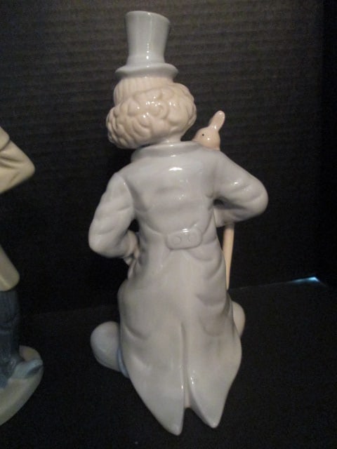 Two Meico, Inc. Handpainted Clown Porcelain Figurines - 4