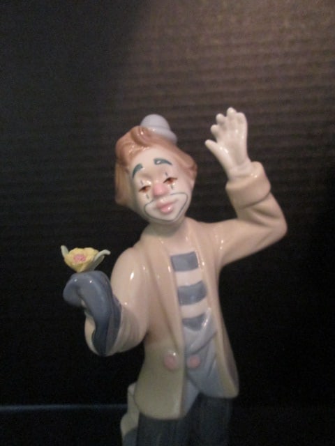 Two Meico, Inc. Handpainted Clown Porcelain Figurines - 5