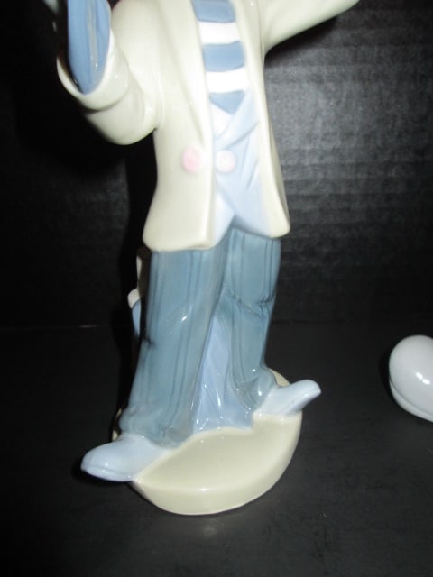Two Meico, Inc. Handpainted Clown Porcelain Figurines - 6