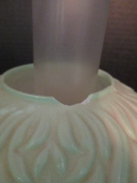 Handpainted Victorian Revival "Gone with the Wind" Style Electric Banquet Lamp - 5