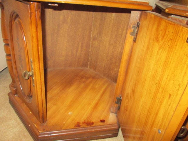 Pair of Cabinet Room Spanish Revival Style Hexagonal End Tables - 4