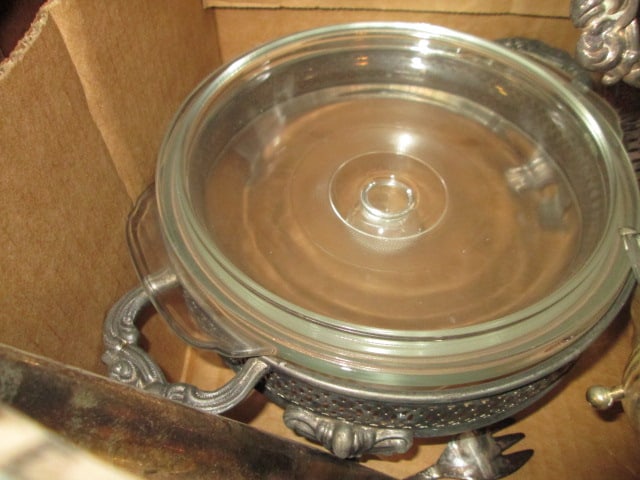 Grouping of Silverplated Serving Stands, Trays and Bowls - 6