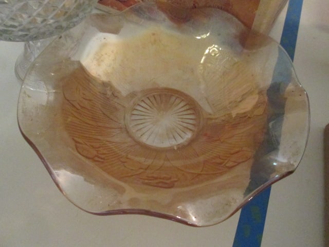 Anchor Hocking "Arlington" Punch Set in Original Box, Wexford Pattern Pedestal Bowl, - 5