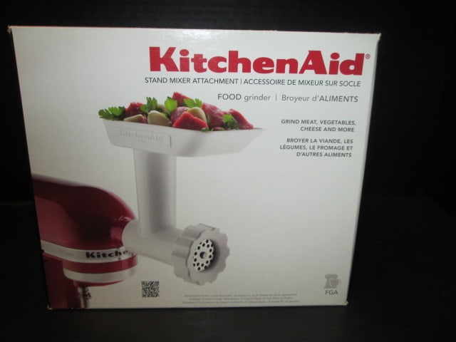 New in Box KitchenAid Stand Mixer Food Grinder Attachment: .