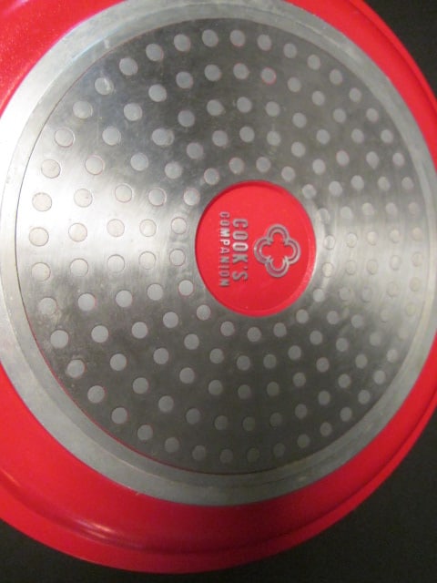 Red Cook's Companion Non Stick Double Sided Flip Sauce Pan and Square Skillet - 6