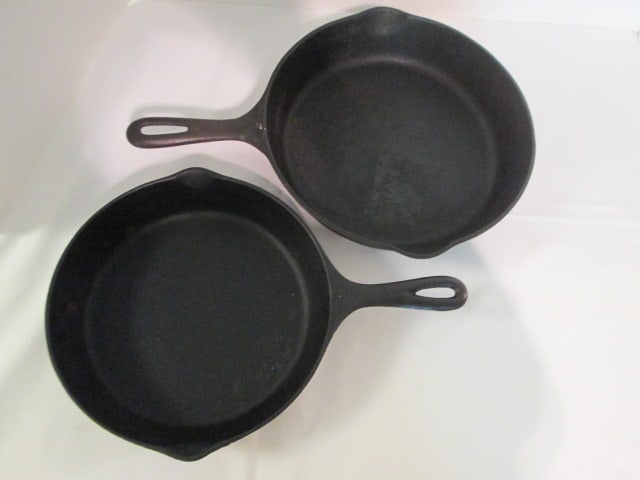 9" and 10 1/2" Cast Iron Skillets - 2