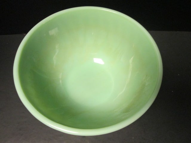Fire King Jadeite Swirl Design Mixing Bowl - 2