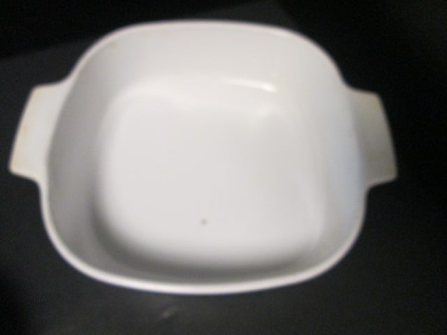 Corning Ware Blue Cornflower A-10-B Covered Baker and Plain White A-2-B - 6