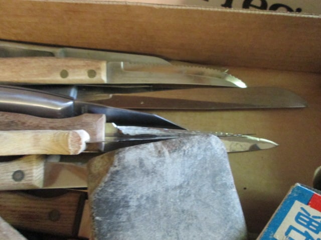 Large Grouping of Kitchen Knives, Sharpeners and Cutting Boards - 5