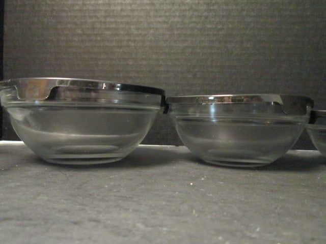Glass and Stainless Steel Nesting Bowls - 9