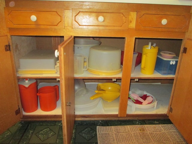 Nice Grouping of Vintage Tupperware-Dessert Carriers, Strainers, Pitchers, Cookie Cutters, etc.: See pictures and preview for selection, Bring Boxes, Local Pickup Only