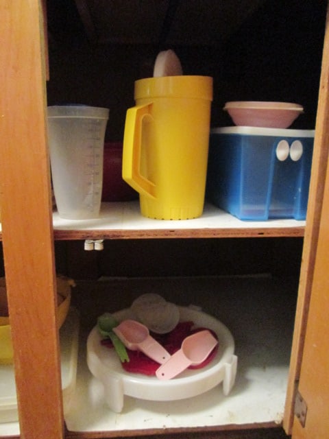 Nice Grouping of Vintage Tupperware-Dessert Carriers, Strainers, Pitchers, Cookie Cutters, etc. - 2