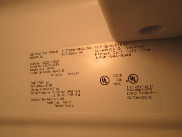 Frigidaire White Side x Side Refrigerator with Ice/Water in Door - 10