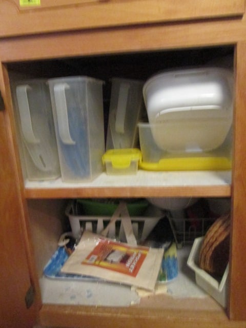 Contents of Kitchen Cabinets and Drawers-Kitchen Utensils, Plastic Storage Ware, - 2