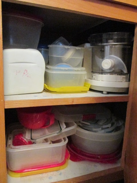Contents of Kitchen Cabinets and Drawers-Kitchen Utensils, Plastic Storage Ware, - 4
