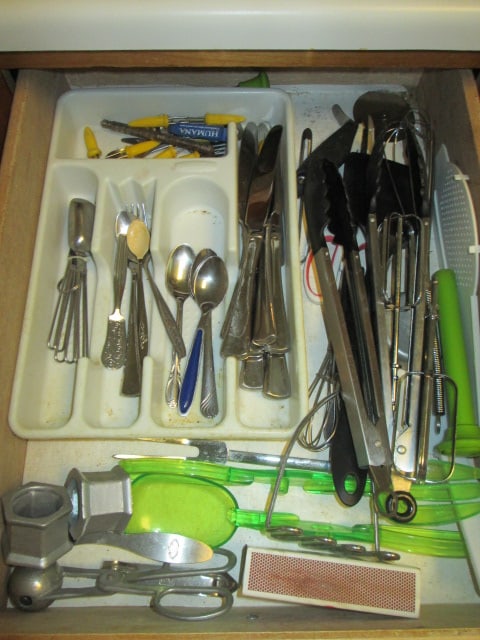Contents of Kitchen Cabinets and Drawers-Kitchen Utensils, Plastic Storage Ware, - 8