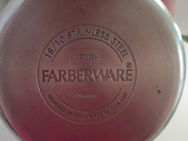 Farberware 3 Piece Stainless Steel Covered Sauce Pans - 3