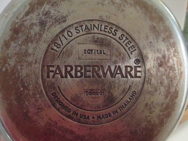 Farberware 3 Piece Stainless Steel Covered Sauce Pans - 6