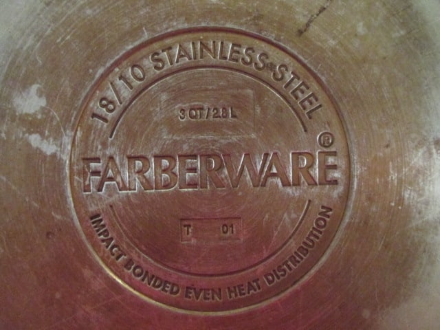 Farberware 3 Piece Stainless Steel Covered Sauce Pans - 9
