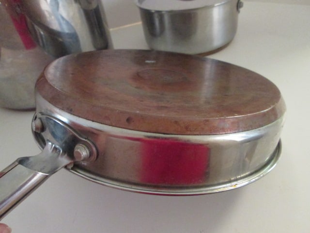 Martha Stewart Everyday Stainless/Copper 8 Quart Stockpot, 2 Quart Sauce Pan and 10" Skillet - 3