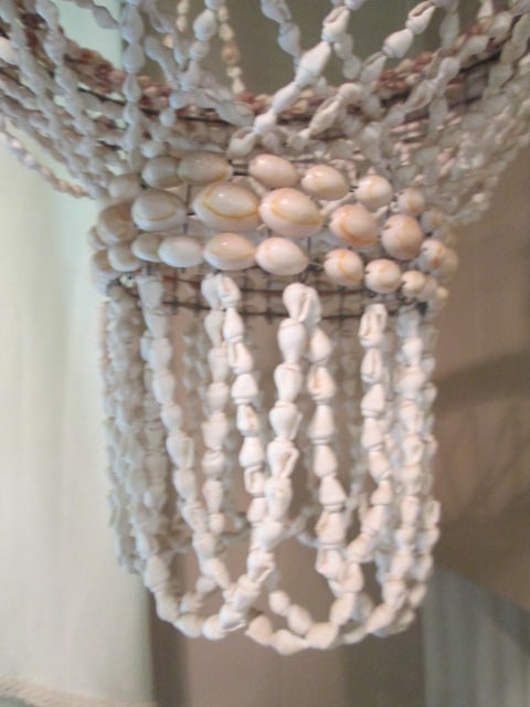 Midcentury Handcrafted Seashell Hanging Planter Basket - 2