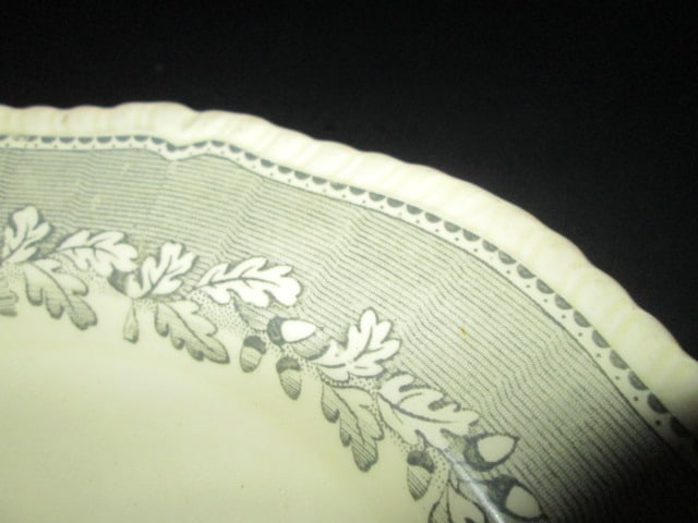 Vintage Devon-Ware by Ridgways Multicolor Floral Bouquet Transferware Earthenware Platter - 3